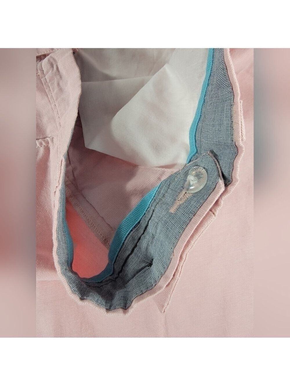 NWT Bob Timberlake Men's Flat Front Stretch Cotton Casual Chino Shorts 34 Pink - Picture 4 of 12